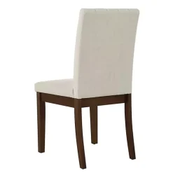 Everly Taupe Upholstered Dining Chairs, Set of 2