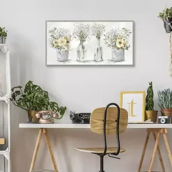 Farmhouse Bouquets Framed Canvas Art Print