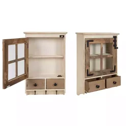 Farmhouse 2-Drawer Wall-Mounted Cabinet