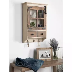 Farmhouse 2-Drawer Wall-Mounted Cabinet