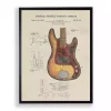 Fender Electric Guitar Framed Art Print