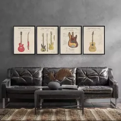 Fender Electric Guitar Framed Art Print