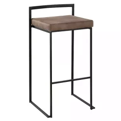 Fiji Brown Stackable Bar Stools, Set of 2