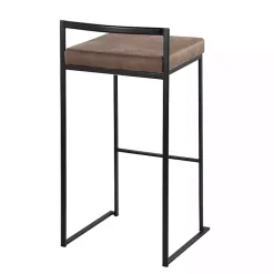 Fiji Brown Stackable Bar Stools, Set of 2
