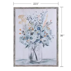 Floral In A Jar II Framed Wall Art Print