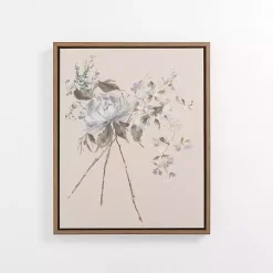 Flower Stems I Framed Canvas Art Print