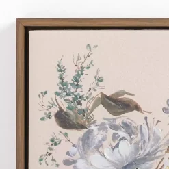 Flower Stems I Framed Canvas Art Print