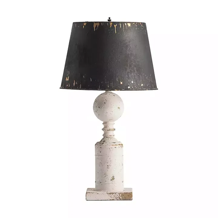 Fran Farmhouse Metal Shade Table Lamp