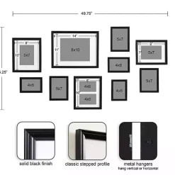 Glam Black 10-pc. Gallery Wall Frame Set