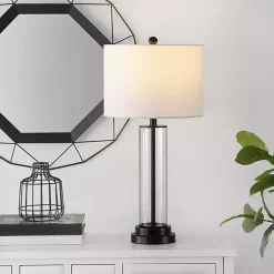 Glass Column Cassian Table Lamp