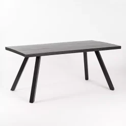 Glenn Midnight Wood Rectangular Dining Table