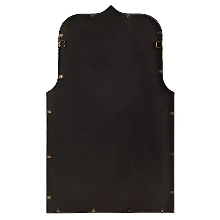 Gold Arched Scallop Wall Mirror