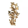 Gold Butterflies in Flight Wall Plaque