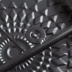 Gold Gray White Metal Connected Circle Wall Plaque