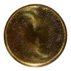 Gold Metal Round Tripod Accent Table