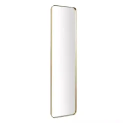 Gold Rectangle Beveled Wall Mirror