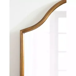 Gold Scalloped Arch Fellows Wall Mirror