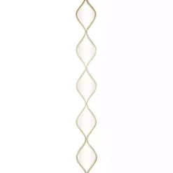 Gold Slim Stacked Raindrop Wall Mirror