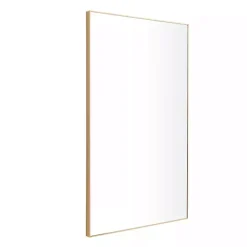 Gold Wood Rectangular Wall Mirror, 24x40 in.