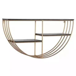 Golden Half Moon Wall Shelves