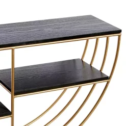 Golden Half Moon Wall Shelves