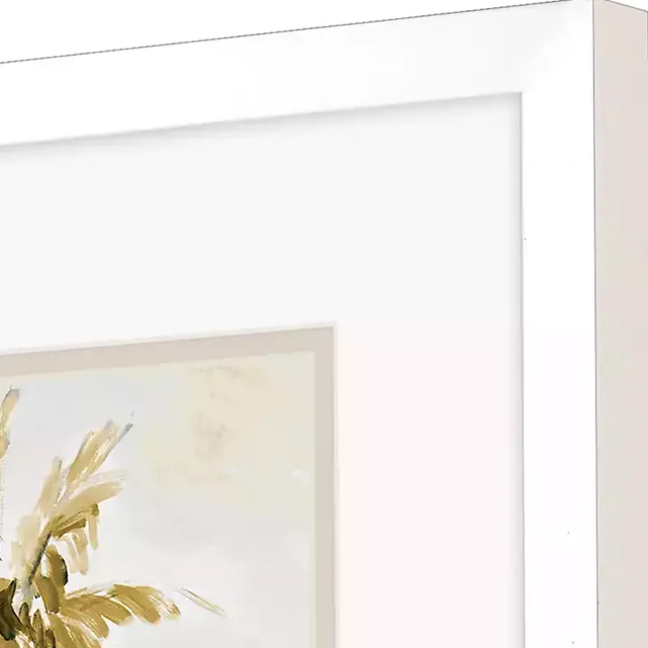 Golden Palm Framed Art Prints, Set of 2