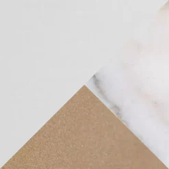 Golden Triangle Marble Shelf Floor Lamp