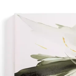 Graceful Greens Abstract Canvas Art Print