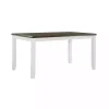 Gray and White Two-Toned Wood Dining Table