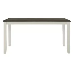 Gray and White Two-Toned Wood Dining Table