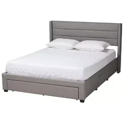 Gray Braylon Upholstered 3-Drawer Queen Bed