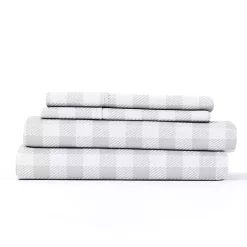 Gray Country Plaid 3-pc. Twin Sheet Set