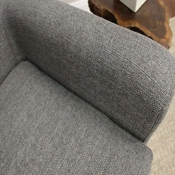 Gray Ellen Rolled Arms Accent Chair