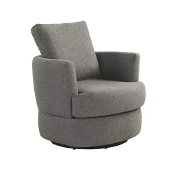 Gray Elmhurst Swivel Accent Chair