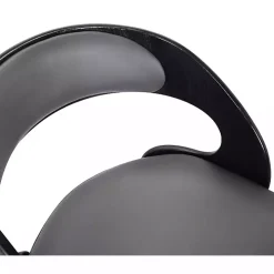 Gray Faux Leather Black Wood Sally Counter Stool