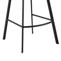 Gray Faux Leather Brigden Swivel Counter Stool