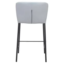 Gray Faux Leather Liddy Counter Stools, Set of 2