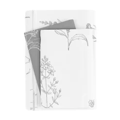 Gray Floral Reversible 2-pc. Twin Duvet Cover Set