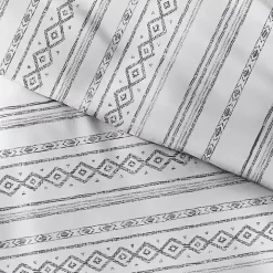 Gray Geometric 3-pc. King Duvet Cover Set