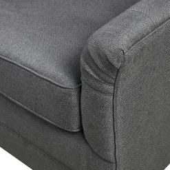Gray Hand-Tufted Swivel Glider Accent Chair