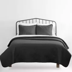 Gray Herring 3-pc. Queen Quilted Coverlet Set