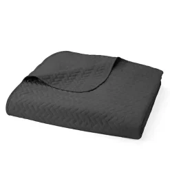 Gray Herring 3-pc. Queen Quilted Coverlet Set