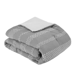 Gray Jacquard 5-pc. Full/Queen Comforter Set