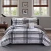 Gray Jax Plaid 4-pc. Twin/Twin XL Comforter Set