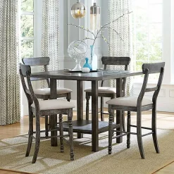 Gray Muse Counter Chairs, Set of 2