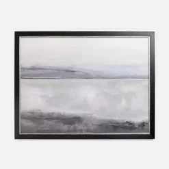 Gray Peaceful Abstract Framed Art Print