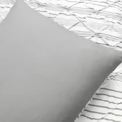 Gray Pintuck Stripe King 5-pc. Comforter Set