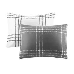 Gray Plaid Dayton 3-pc. Full/Queen Comforter Set