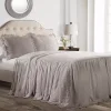 Gray Ruffle Skirt 3-pc. King Comforter Set