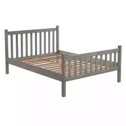 Gray Rustic Spindleback Full Bed Frame